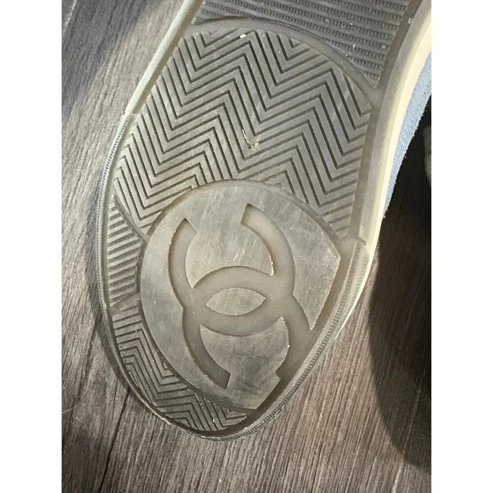 Chanel Suede Kidskin CC Low Sneakers Size 39(9)